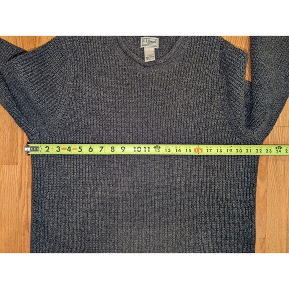Men's L.L.Bean Organic Cotton Waffle Sweater Rollneck Crew Large Tall LT 515580 - Picture 6 of 7